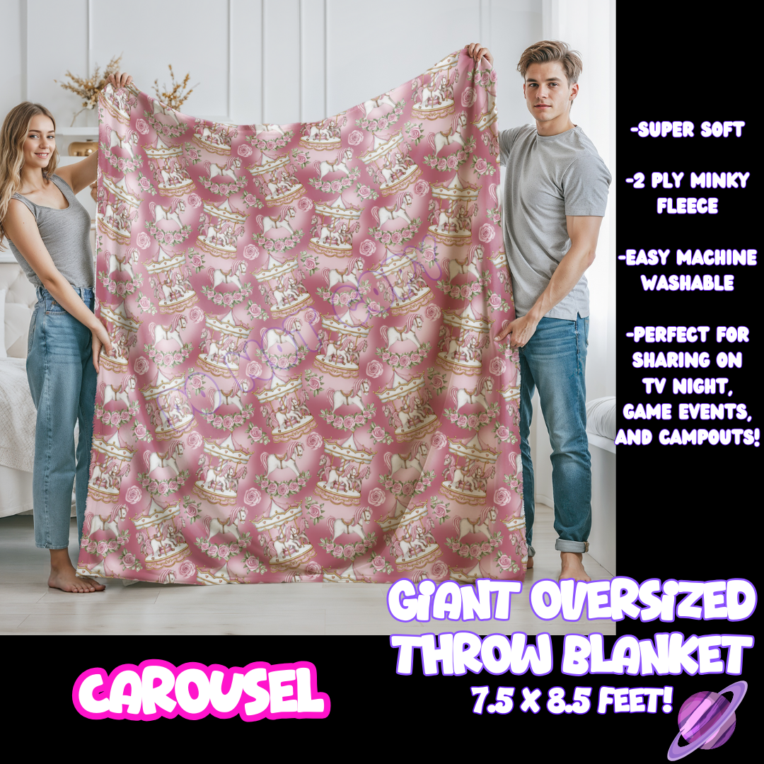 CAROUSEL - GIANT SHAREABLE THROW BLANKETS ROUND 10-PREORDER CLOSING 12/2