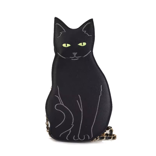 Pre-Order Crossbody Black Cat Purse 8/16/24