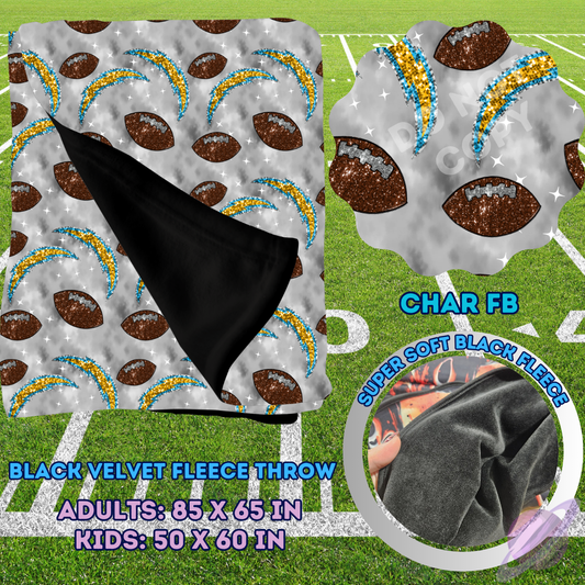 CHAR FB-SEQUIN THROW BLANKET RUN-SOFT CLOSE 8/9-HARD CLOSE 8/11