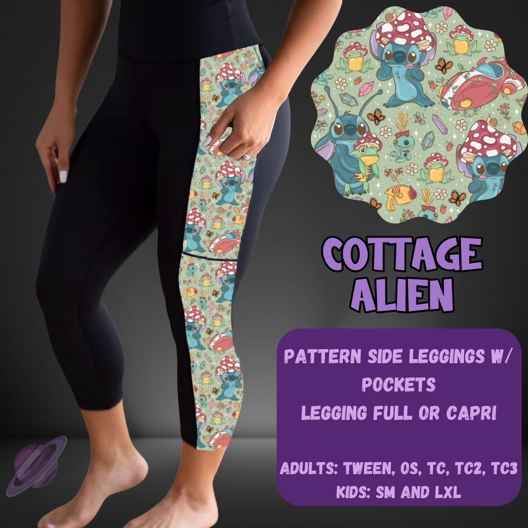 COTTAGE ALIEN-PATTERN PANEL OUTFIT RUN-SOFT CLOSE 7/10 HARD CLOSE 7/12