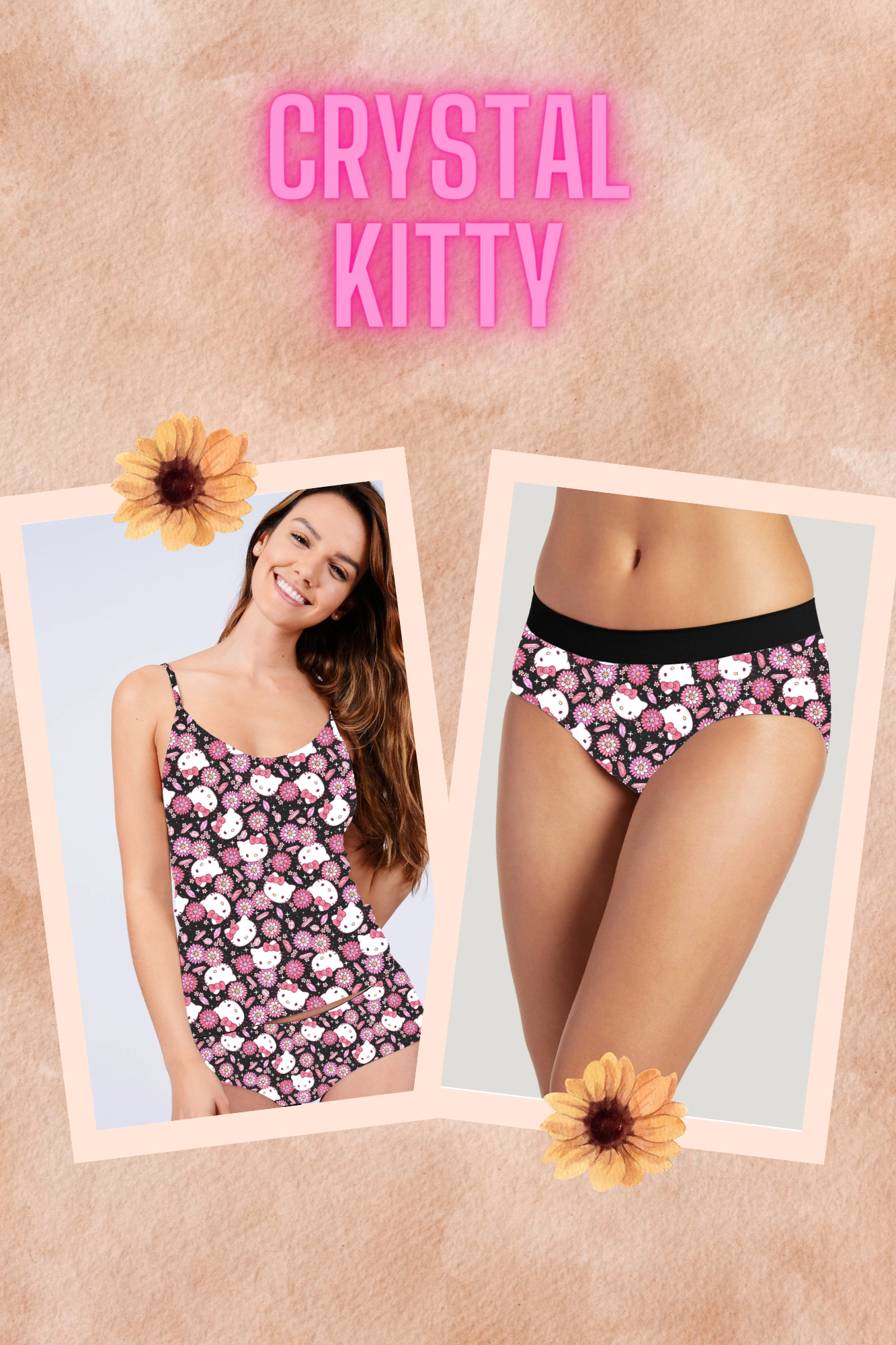 CRYSTAL KITTY CAMI-CAMI/UNDIES RUN 3-PREORDER CLOSING 3/18