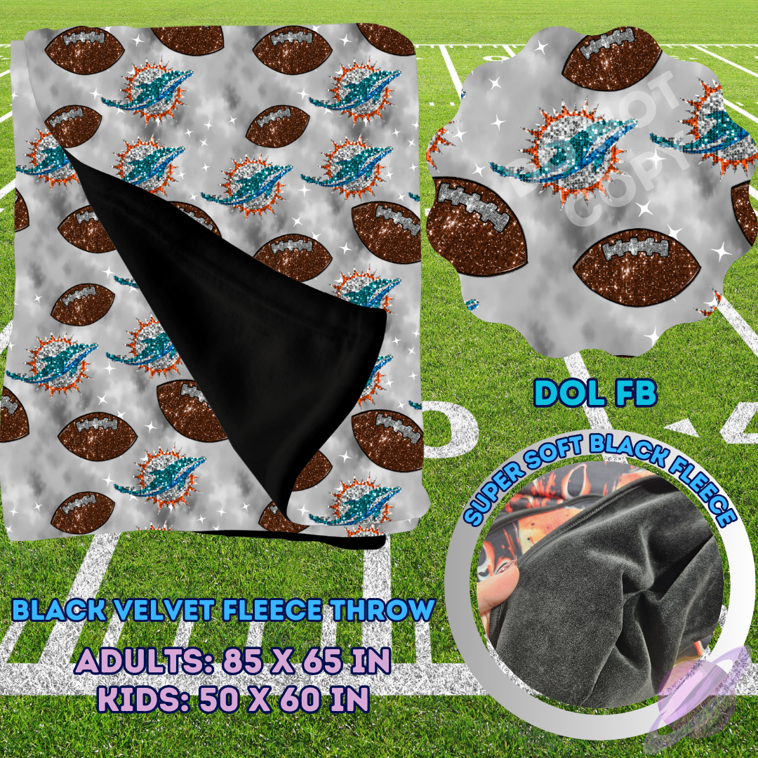 DOL FB-SEQUIN THROW BLANKET RUN-SOFT CLOSE 8/9-HARD CLOSE 8/11