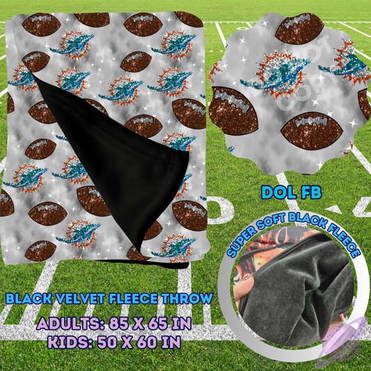 DOL FB-SEQUIN THROW BLANKET RUN-SOFT CLOSE 8/9-HARD CLOSE 8/11
