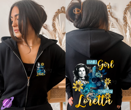 GIRL WHO LOVES L - HEAVY COTTON FRONT ZIP UNISEX HOODIE PREORDER CLOSING 1/3