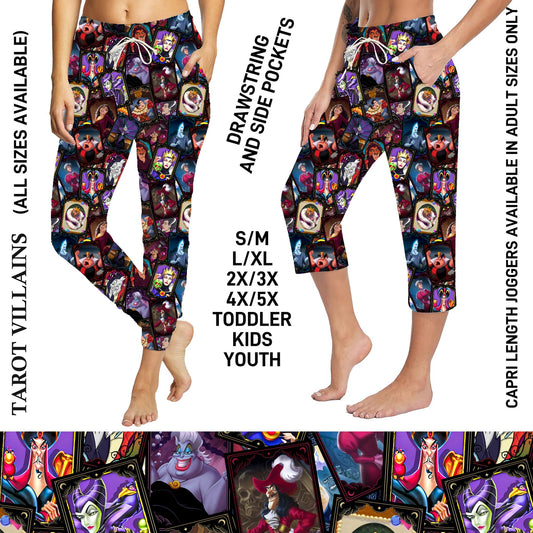 S3PJ - Tarot Villains Full Jogger/Capri Lounger with Pockets - Preorder Due 10/28 ETA: Late Dec