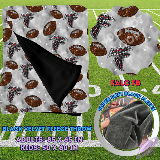 FALC FB-SEQUIN THROW BLANKET RUN-SOFT CLOSE 8/9-HARD CLOSE 8/11