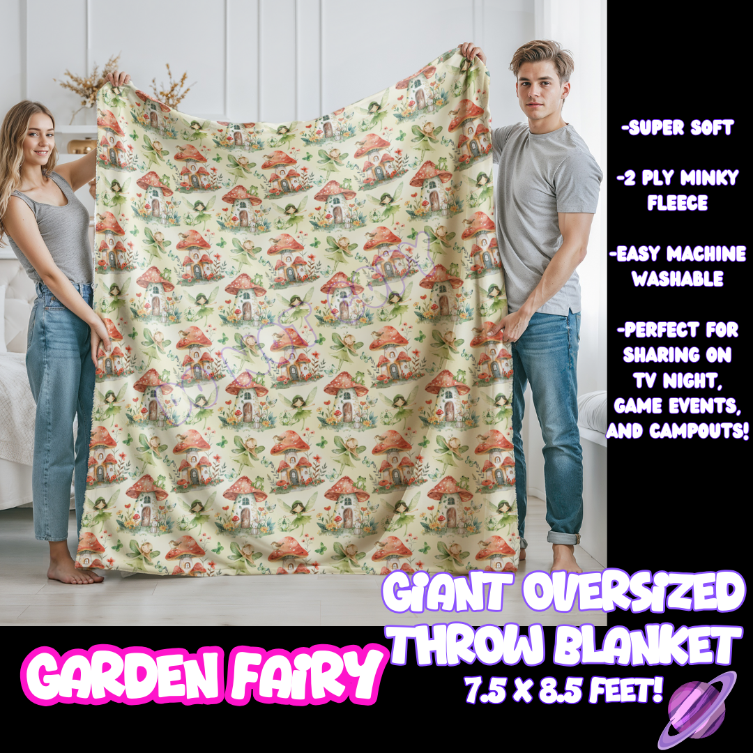 GARDEN FAIRY - GIANT SHAREABLE THROW BLANKETS ROUND 10-PREORDER CLOSING 12/2