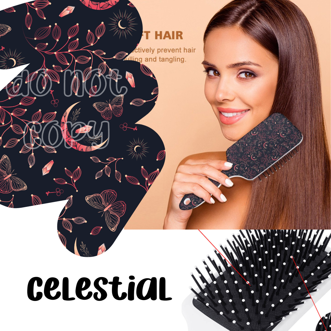 CELESTIAL - CUSTOM HAIR BRUSHES - PREORDER CLOSING 11/8 ETA EARLY DEC