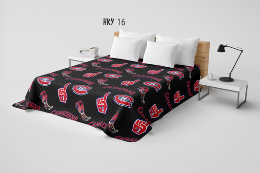 SPORTS RUN 3- HKY 16 QUILT