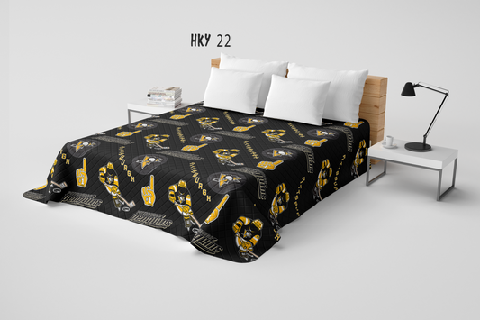 SPORTS RUN 3- HKY 22 QUILT