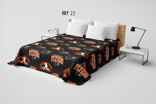 SPORTS RUN 3- HKY 23 QUILT