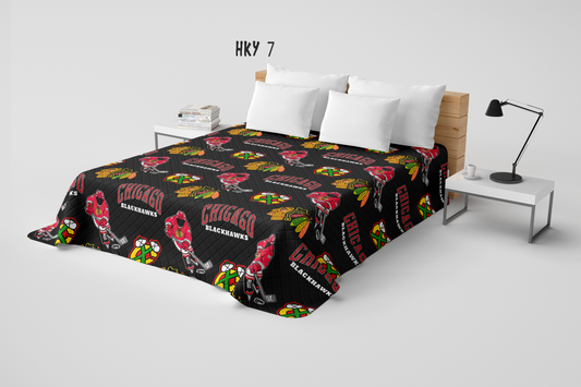 SPORTS RUN 3- HKY 7 QUILT