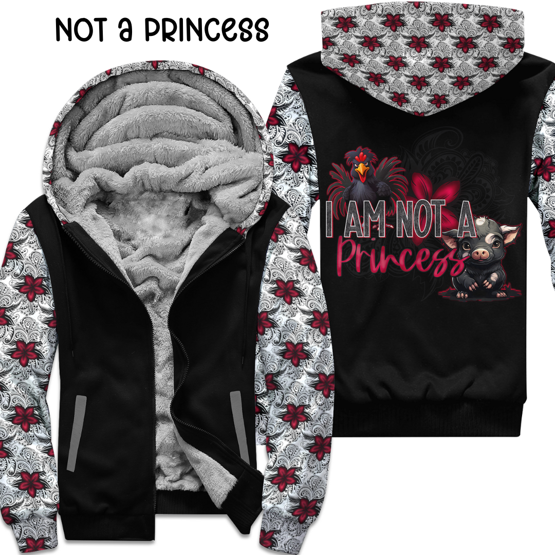 NOT A PRINCESS- FLEECE/COTTON JACKET RUN 6-PREORDER CLOSING 9/20 ETA END NOV/EARLY DEC