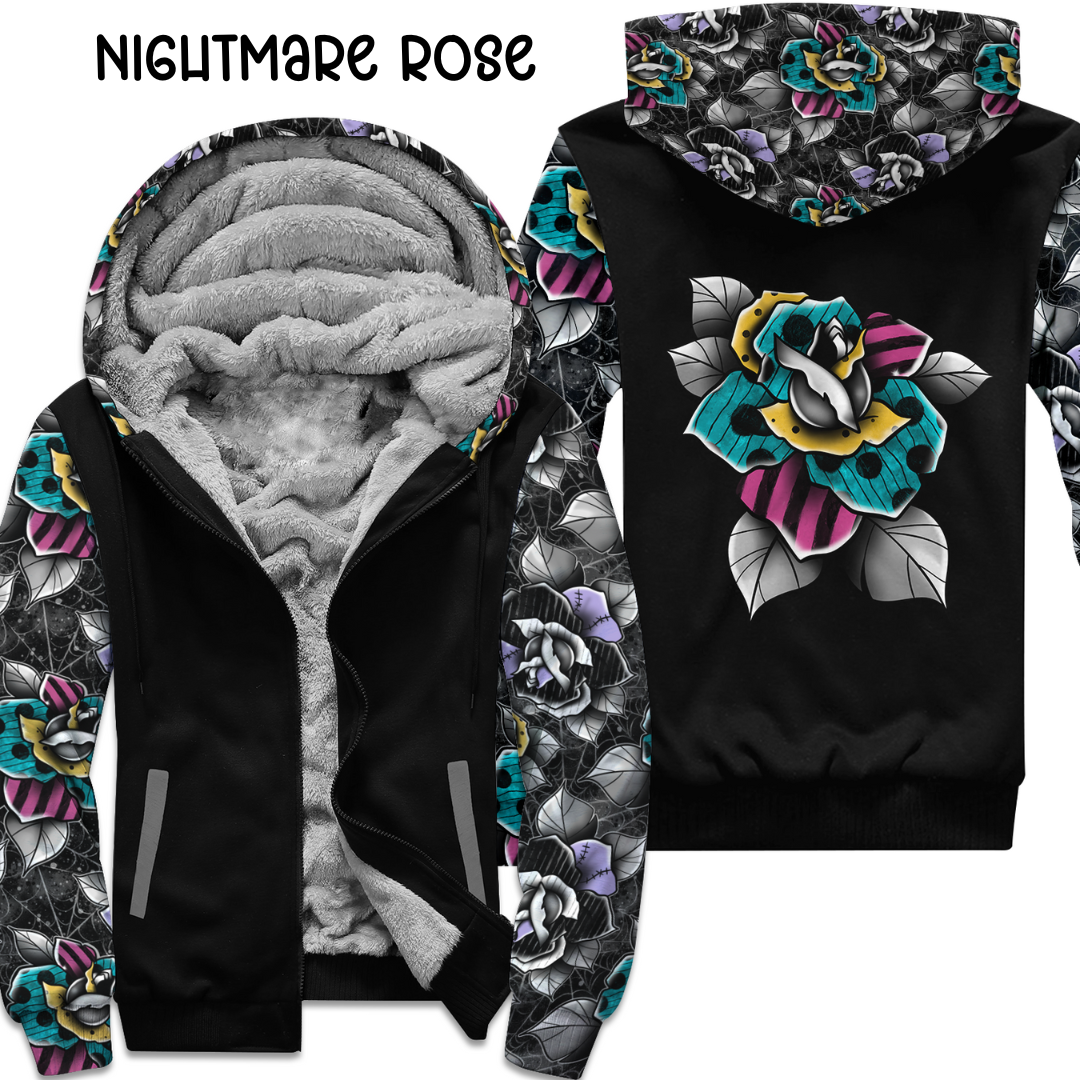 NIGHTMARE ROSE- FLEECE/COTTON JACKET RUN 6-PREORDER CLOSING 9/20 ETA END NOV/EARLY DEC