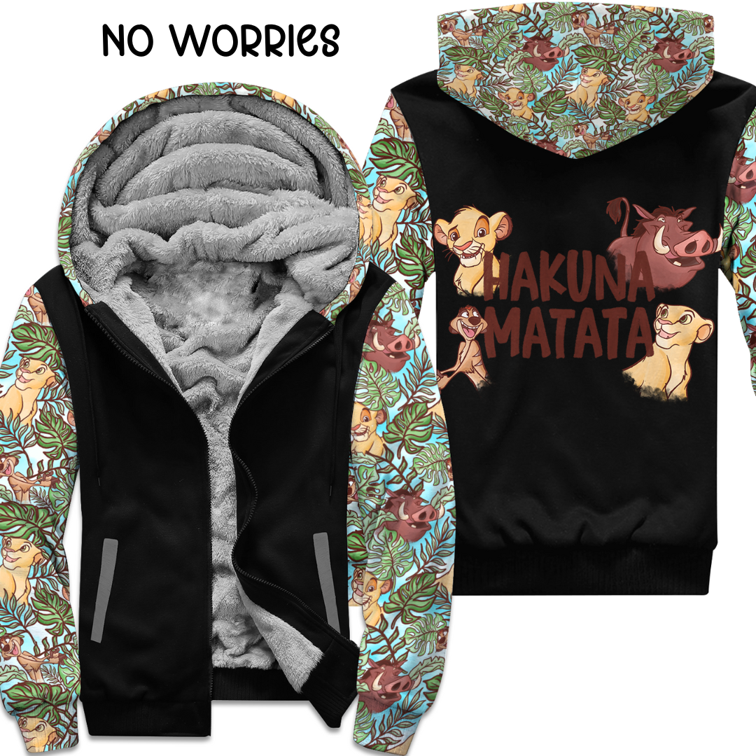 NO WORRIES - FLEECE/COTTON JACKET RUN 6-PREORDER CLOSING 9/20 ETA END NOV/EARLY DEC