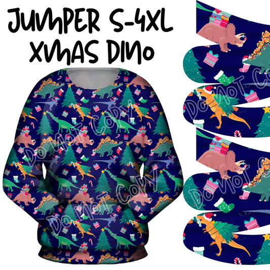 XMAS DINO - JUMPER PREORDER - CLOSING 9/29 ETA END NOV EARLY DEC