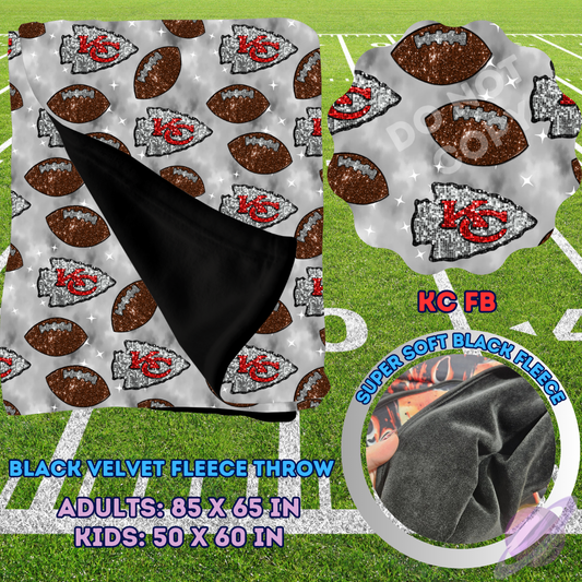 KC FB-SEQUIN THROW BLANKET RUN-SOFT CLOSE 8/9-HARD CLOSE 8/11