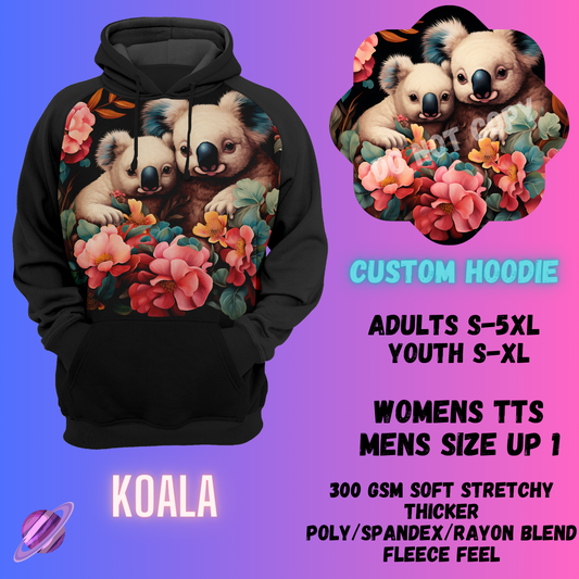 3D ART HOODIE RUN-KOALA-PREORDER CLOSING 2/16