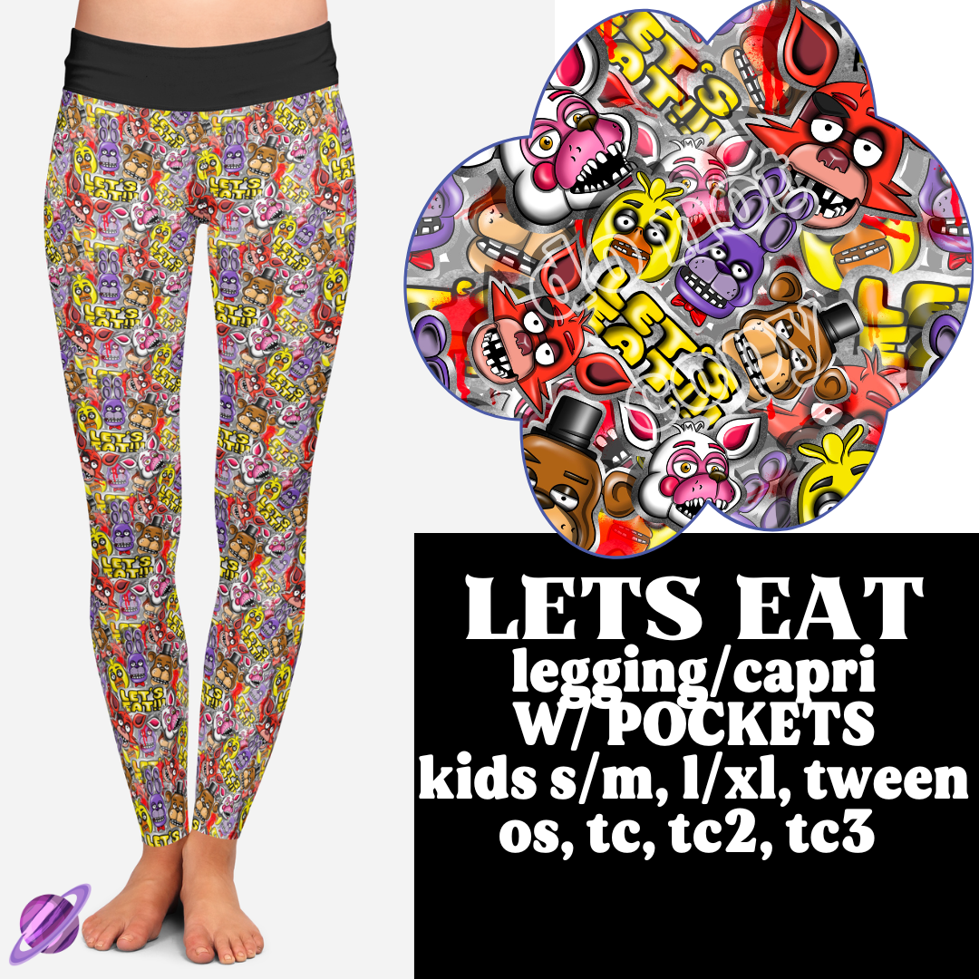 LETS EAT - B85- LEGGING/CAPRI - PREORDER CLOSING 1/8 ETA END FEBRUARY