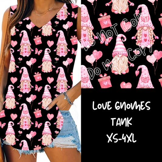 LOVE GNOMES-PPO7 RUN-V-NECK TANK PREORDER CLOSING 11/17 ETA DEC/JAN