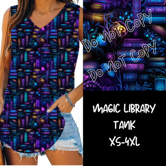 MAGIC LIBRARY-PPO7 RUN-V-NECK TANK PREORDER CLOSING 11/17 ETA DEC/JAN