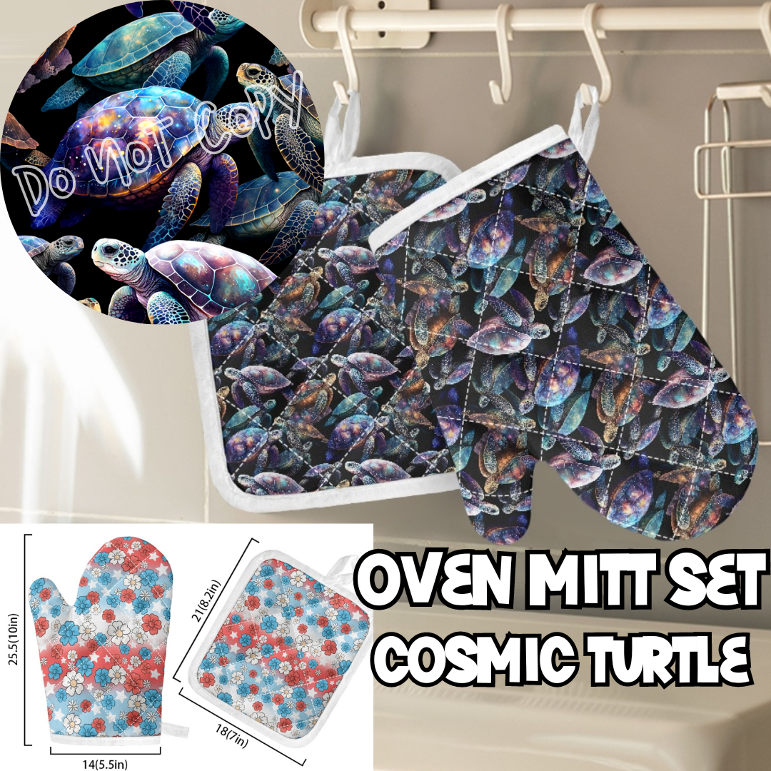 COSMIC TURTLES - OVEN MITTS PREORDER CLOSING 10/29 ETA END DEC/EARLY JAN