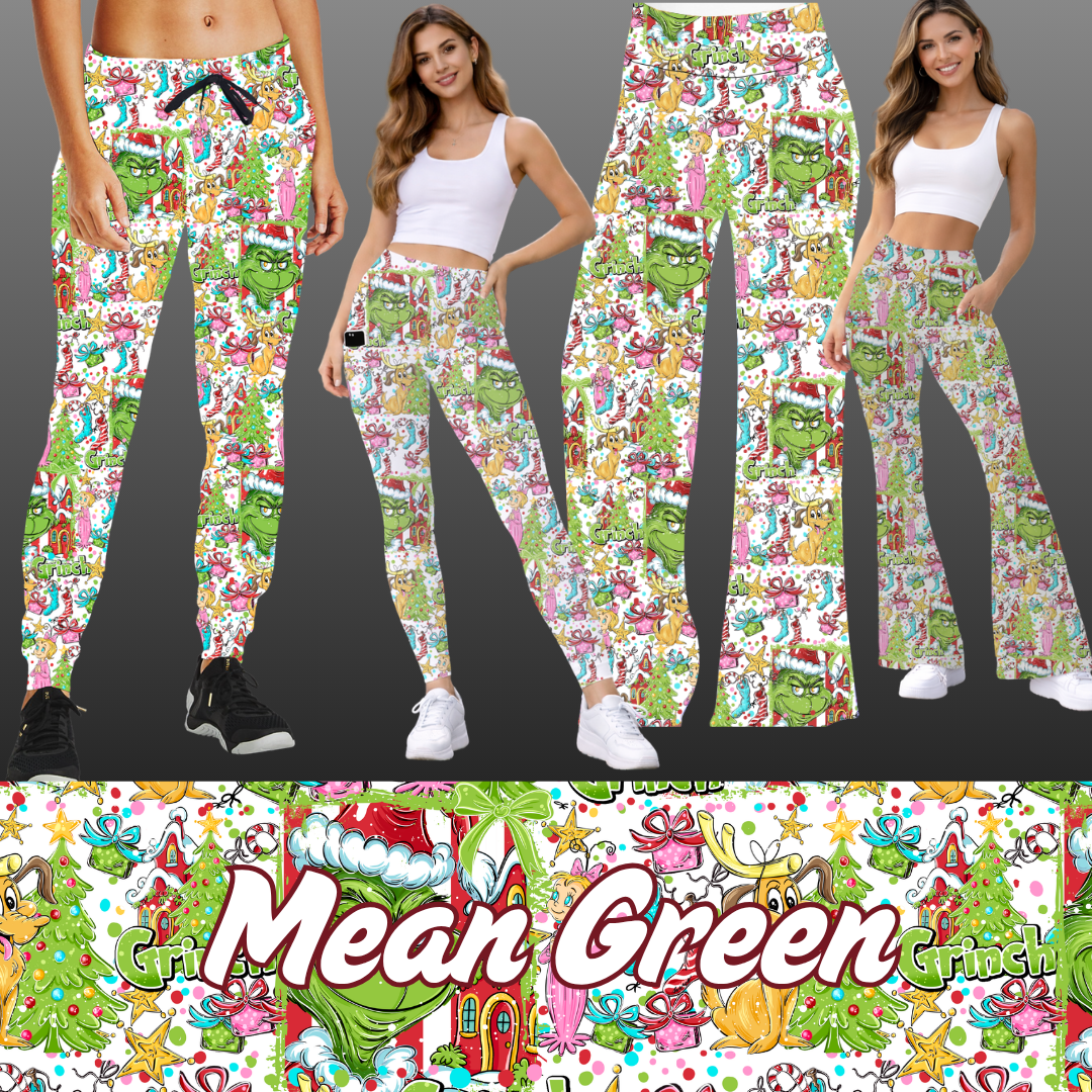 MEAN GREEN-HOLIDAY RUN-BOTTOMS-PREORDER DUE 9/18
