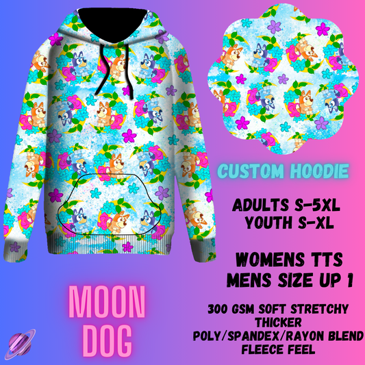 PULLOVER HOODIE RUN 1-MOON DOG-PREORDER CLOSING 12/29