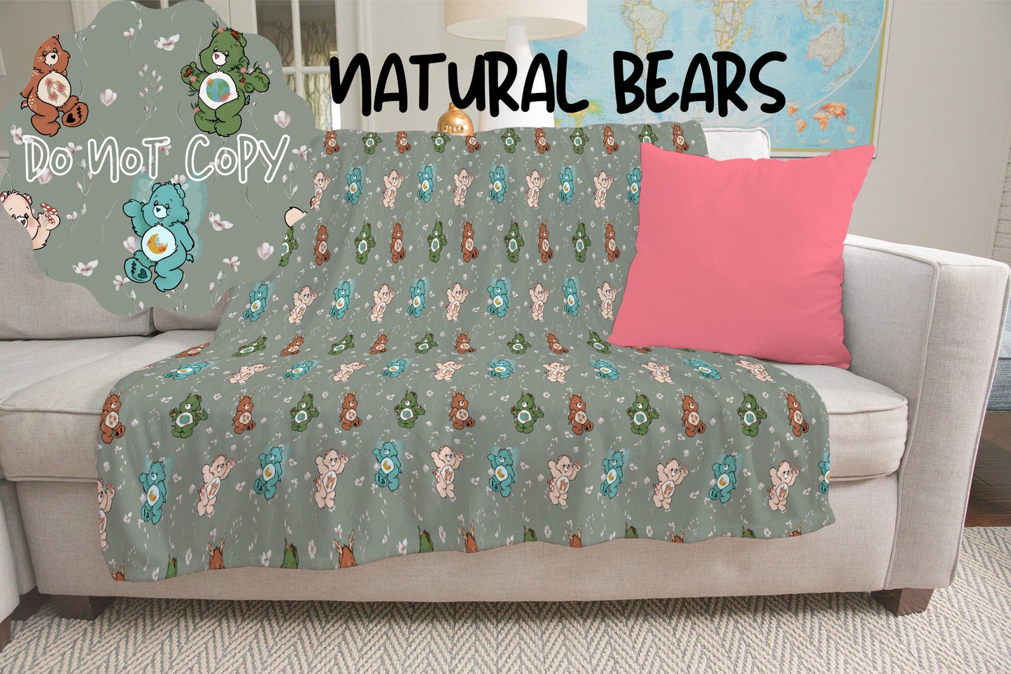 NATURAL BEARS- GIANT SHAREABLE THROW BLANKETS PREORDER CLOSING 1/12