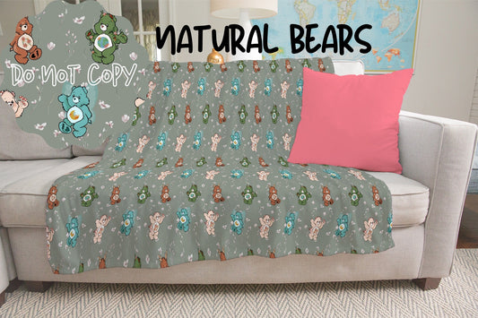 NATURAL BEARS- GIANT SHAREABLE THROW BLANKETS PREORDER CLOSING 1/12