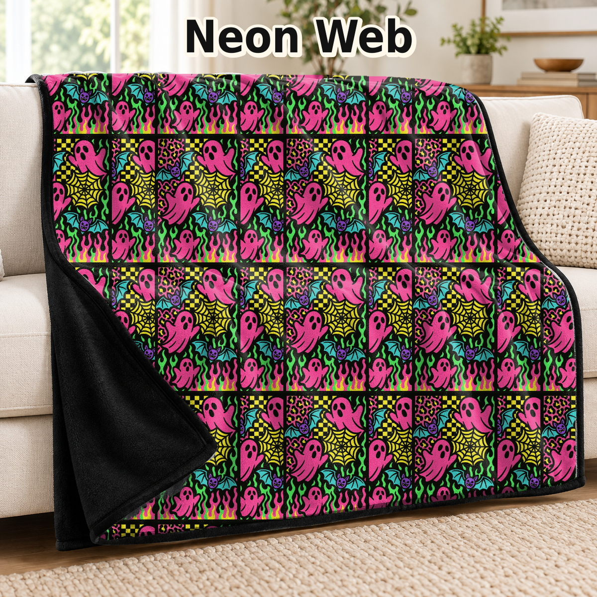 Neon Web-Soft Throw Blanket 14 Run-Due 9/28