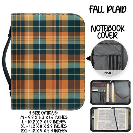 FALL PLAID - NOTEBOOK COVERS PREORDER CLOSING 10/5 ETA EARLY DEC