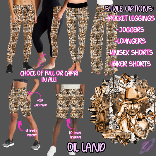 OIL LAND-6 STYLES OF BOTTOMS-PREORDER CLOSING 2/17