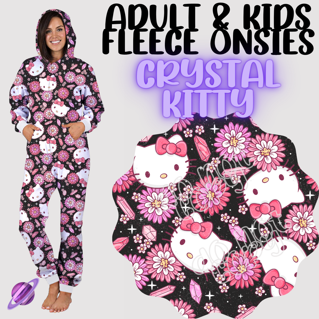 CRYSTAL KITTY-ONESIES ROUND 2- PREORDER CLOSING 2/5