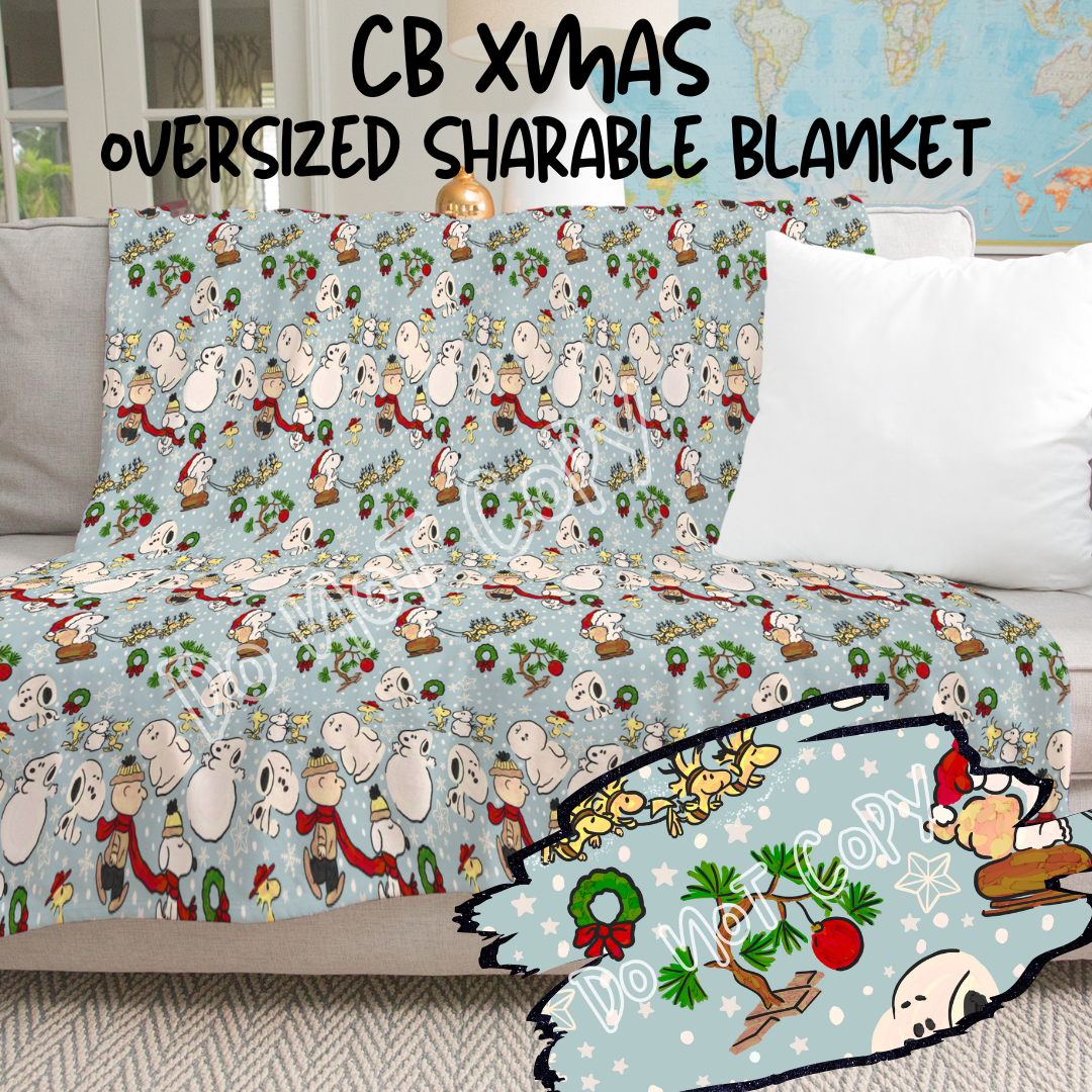 CB XMAS - GIANT SHAREABLE THROW BLANKETS-PREORDER CLOSING 8/22 ETA END OCT/ EARLY NOV