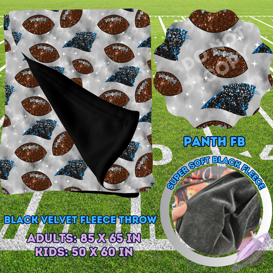 PANTH FB-SEQUIN THROW BLANKET RUN-SOFT CLOSE 8/9-HARD CLOSE 8/11
