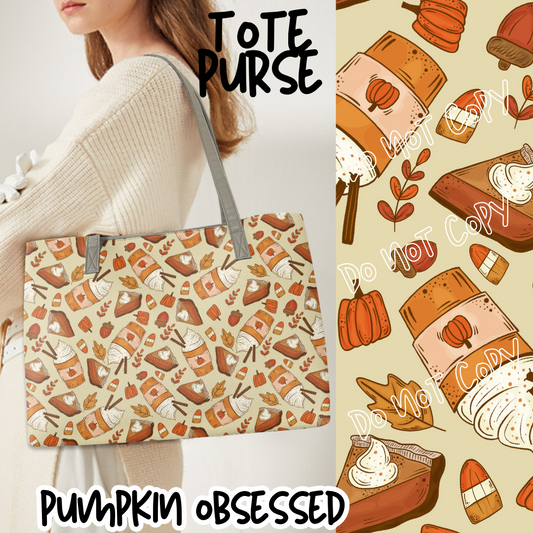 BAG RUN 2 - PUMPKIN OBSESSED - TOTE PURSE - PREORDER CLOSING 8/29 ETA END OF OCT/EARLY NOV