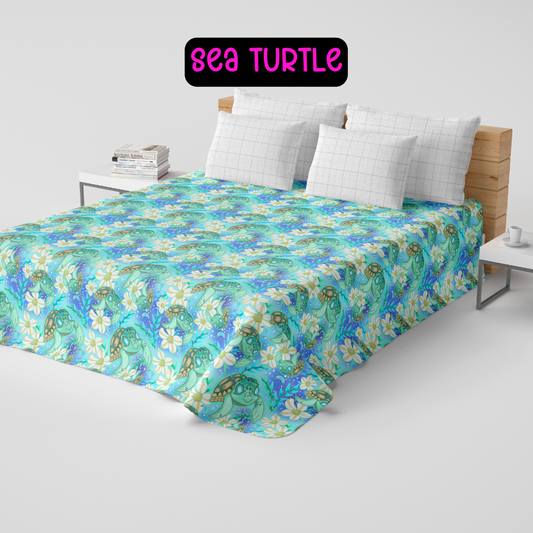 SEA TURTLE - CUSTOM QUILTS RUN 5 - PREORDER CLOSING 10/15