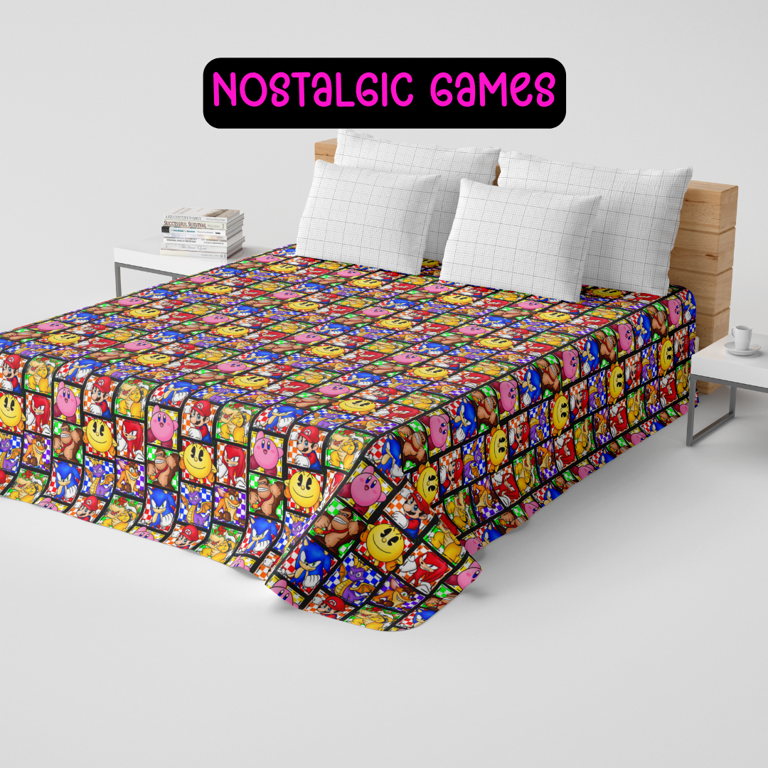 NOSTALGIC GAMES - CUSTOM QUILTS RUN 5 - PREORDER CLOSING 10/15