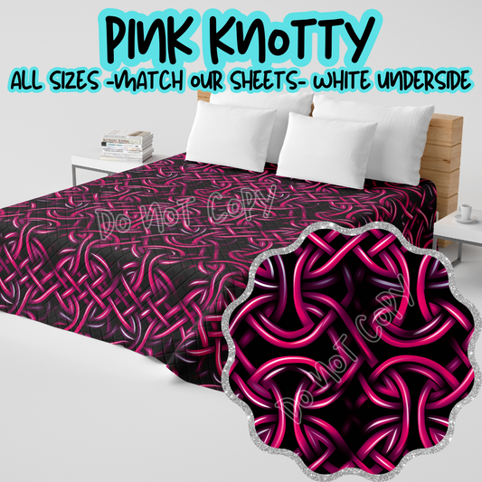 PINK KNOTTY - CUSTOM QUILTS RUN 6 - PREORDER CLOSING 11/3