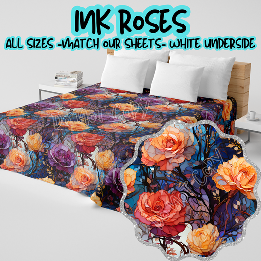 INK ROSES - CUSTOM QUILTS RUN 6 - PREORDER CLOSING 11/3