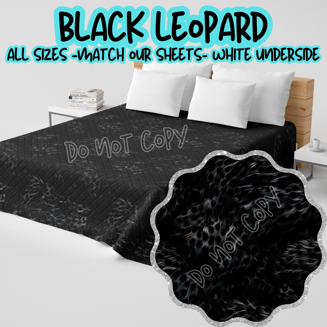 BLACK LEOPARD - CUSTOM QUILTS RUN 6 - PREORDER CLOSING 11/3