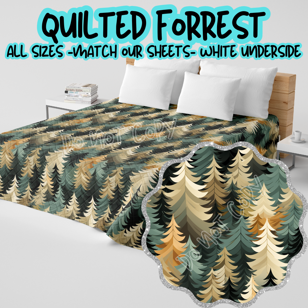 QUILTED FORREST - CUSTOM QUILTS RUN 6 - PREORDER CLOSING 11/3