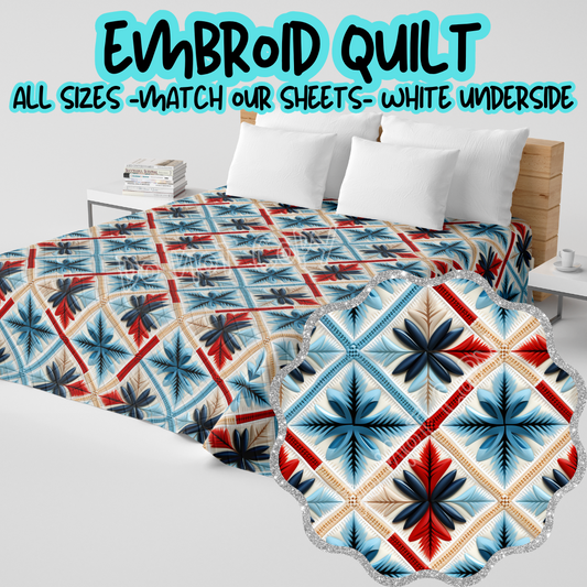 EMBROID QUILT - CUSTOM QUILTS RUN 6 - PREORDER CLOSING 11/3