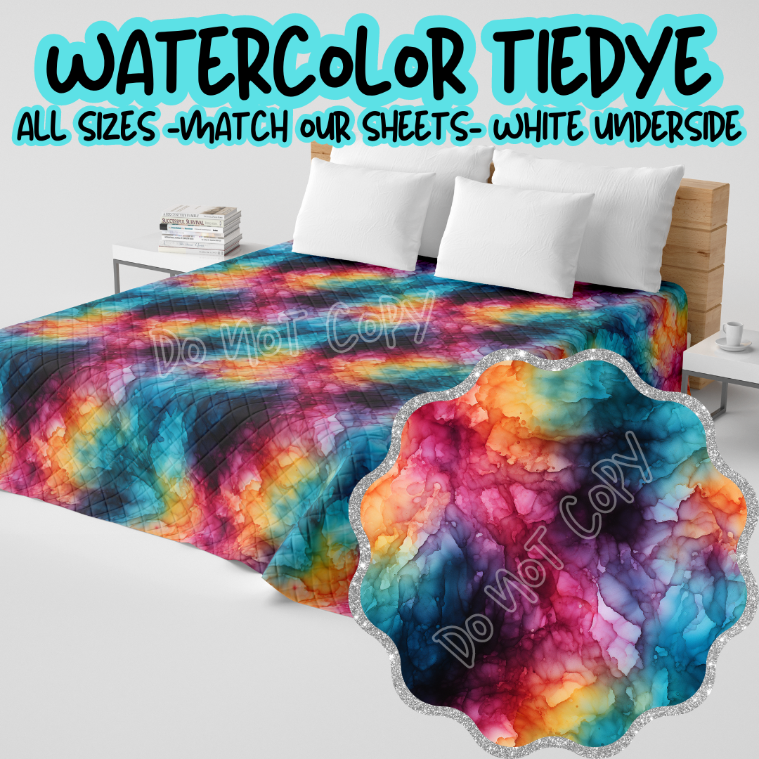 WATERCOLOR TIEDYE - CUSTOM QUILTS RUN 6 - PREORDER CLOSING 11/3