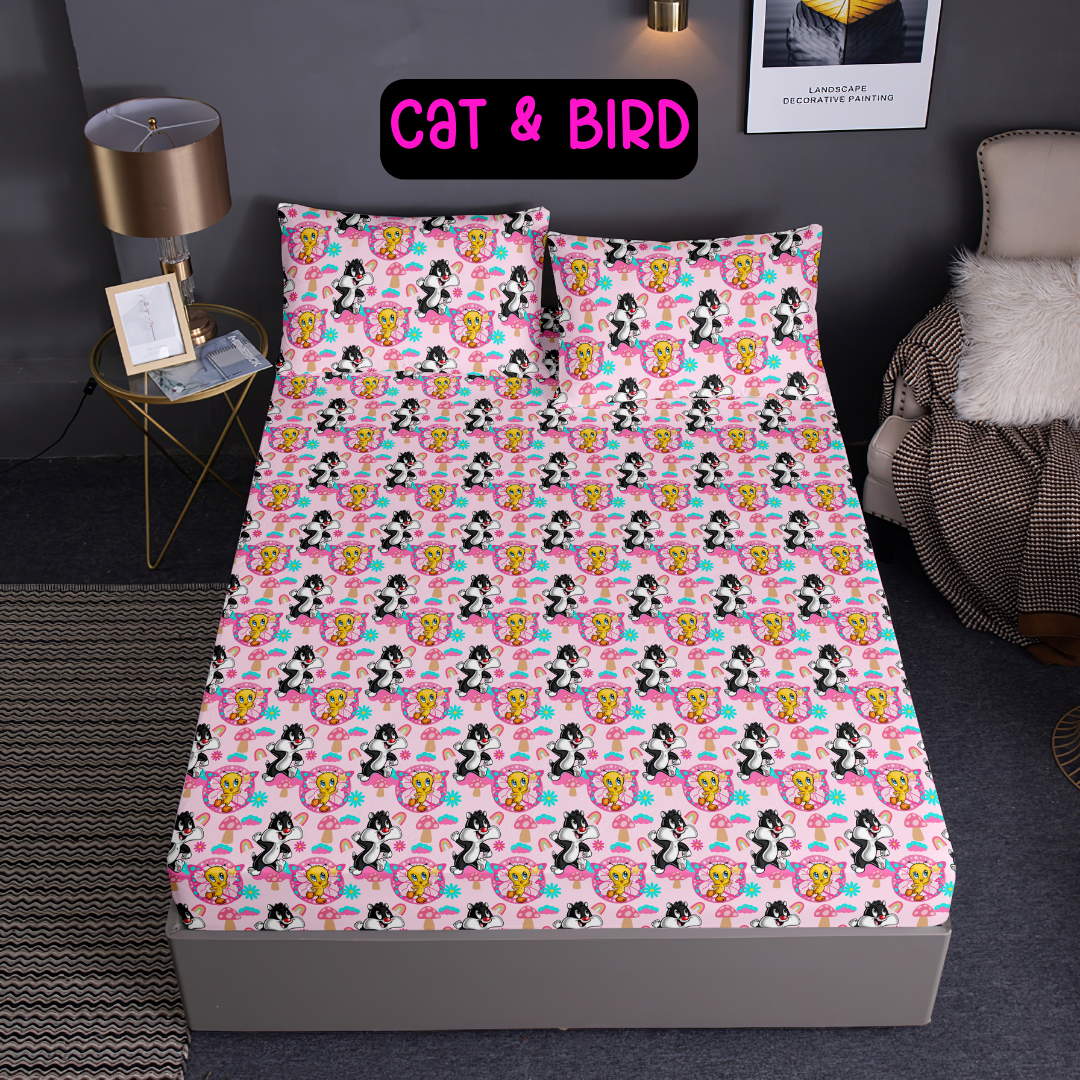 CAT & BIRD - CUSTOM SHEET SETS RUN 5 - PREORDER CLOSING 10/15