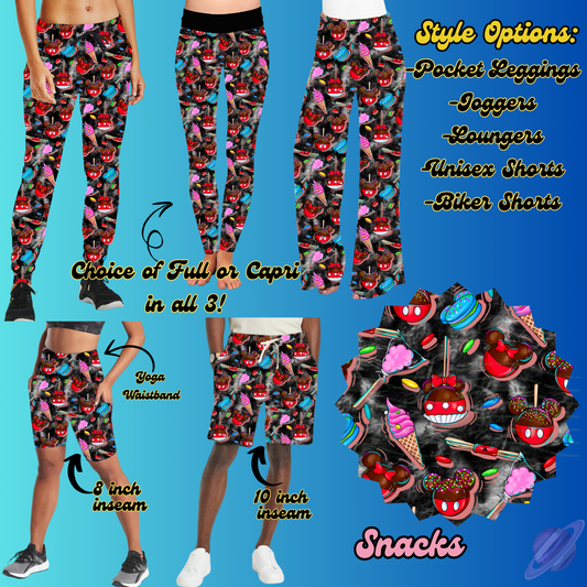 SNACKS - LEGGING/JOGGER/LOUNGER/SHORTS - BATCH 100 PREORDER CLOSING 1/20