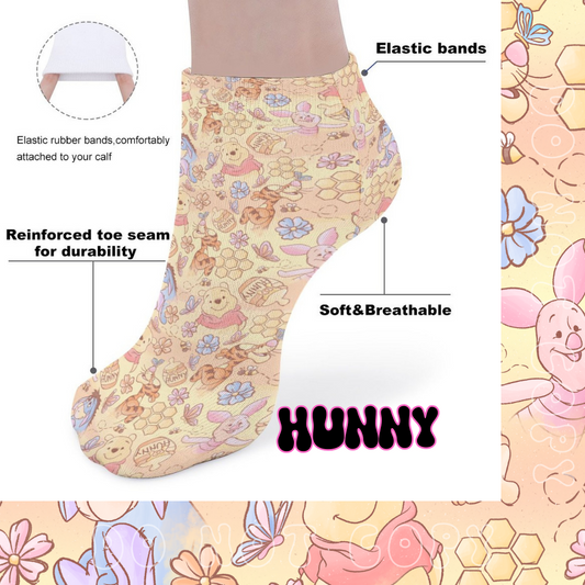 HUNNY - CUSTOM PRINTED SOCKS PREORDER CLOSING 11/1 ETA END DEC/EARLY JAN