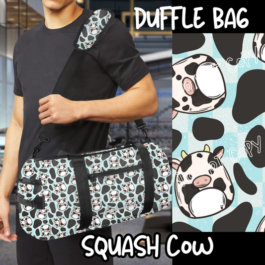 BAG RUN 2 - SQUASH COW - DUFFLE BAG - PREORDER CLOSING 8/29 ETA END OF OCT/EARLY NOV