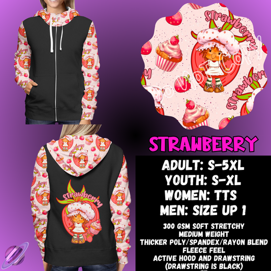 STRAWBERRY - ZIP UP HOODIE OUTFIT RUN PREORDER CLOSES 1/26